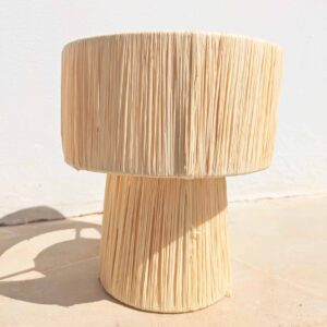 lampe de chevet en raphia