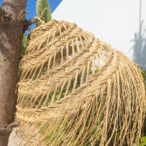 suspension luminaire en osier